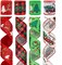 Christmas Ribbon Wired 2.5 Inch 4 Roll 20Yards Christmas Tree Ribbons Red Green Plaid Christmas Burlap Ribbons for Wreaths Tree Decorations & DIY Gift Wrapping